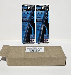 2 Maybelline Tattoo Studio Waterproof Liner Gel Pencil #814 Blue Disco - Picture 1 of 3