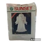 Dimensions Sunset Angel Crewel Kit Tree Topper 1991 Sewing Kit Vintage Christmas