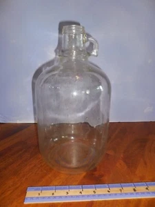 Vintage Glasflaschenkrug 1 Gallone Whisky Likör Mondschein - Bild 1 von 2
