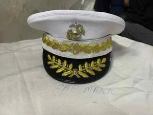 The Salute Uniforms USMC VESTIDO COMANDANTE SOMBRERO BLANCO - Imagen 1 de 5