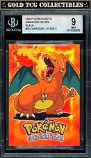 BGS 9 ⭐️ Pokemon Charizard E6 Movie Animation Series Non Holo Foil Topps Card