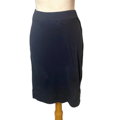 Russ Berens Malibu Size Small Black Pull On Skirt with Pockets Deadstock  - Imagem 1 de 4
