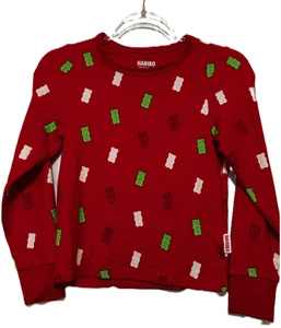 Haribo Kids Pajama Top, Red, XS - Picture 1 of 2
