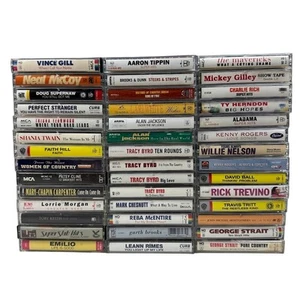 Lot of 42 Country Music Cassette Tapes – 80s 90s 00s Classics & Hits - Picture 1 of 7