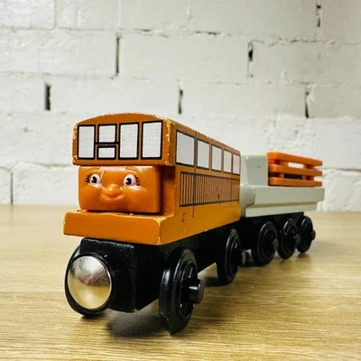 Catherine & Cargo Flatbed Thomas the Tank Engine & Friends Wooden Railway Trains - Image 1 of 4
