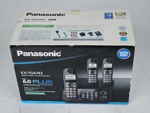 New Panasonic 6.0+ cordless phone KX-TG473B Single Handset Brand New!!! - Zdjęcie 1 z 7