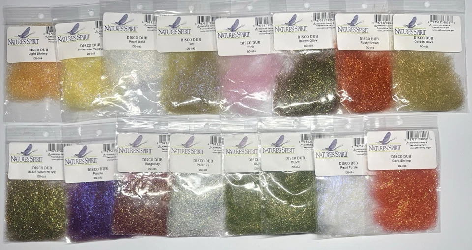 NATURES SPIRIT DISCO DOBLAJE / LOTE DE 16 PAQUETES / MATERIAL PARA ATAR MOSCAS PESCA CON MOSCA 1 Foto 1 de 1