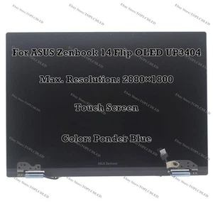 ASUS Zenbook 14Flip OLED UP3404 UP3404VA 2.8K Touch Screen LCD Assembly Complete - Afbeelding 1 van 9