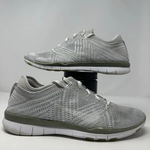 Nike Free TR Flyknit 5.0 Metallic Gray Shoes 804534-003 - Women's Size 10.5 - Picture 1 of 7