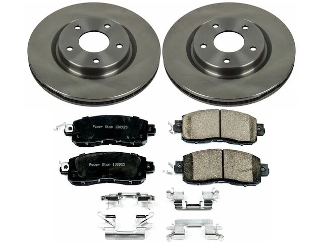 Kit de pastillas de freno delanteras y rotor para Nissan LEAF 14-17 JP96K5 Foto 1 de 1