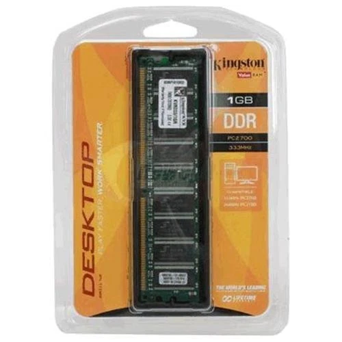 Kingston ValueRAM 1 GB DIMM 333 MHz PC-2700 DDR SDRAM Memory (KVR333/1GR)
