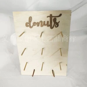 Estante de rosquilla de madera tablero de almacenamiento donas boda cumpleaños fiesta baby shower - Imagen 1 de 1
