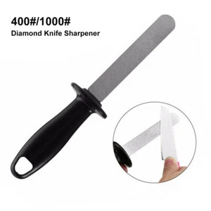 Afilador de cuchillos de diamante 400#/1000# varilla afilador de cocina acero para el hogar 1 pieza - Imagen 1 de 11