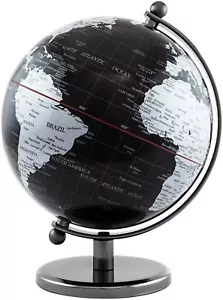 BRUBAKER Political World Globe - Office Decoration - 7.5 inches tall - Black - Picture 1 of 3