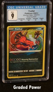 Pokemon Shining Fates Yveltal CGC 9 Amazing Rare HOLO (9161) 046/072 - Picture 1 of 2