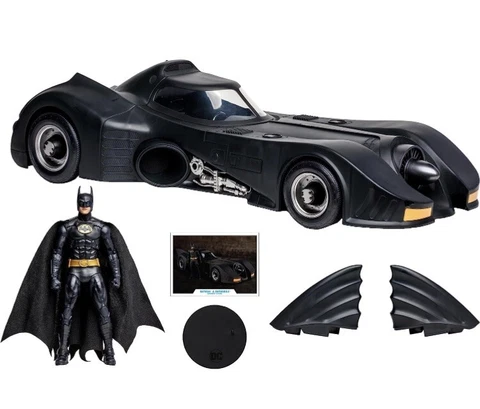McFarlane DC Multiverse Batman & Batmobile Gold Label 2pk Amazon PREORDER Cover