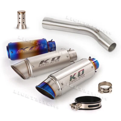 Silenciadores silenciadores escape tubo medio escape moto para Yamaha YZF R6 1998-2005 Foto 1 de 4