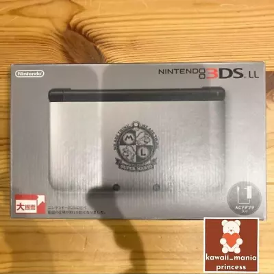 Nintendo 3DS XL LL Console Mario Silver LE Box New Unopened Rare Japan Import JP - Image 1 of 4