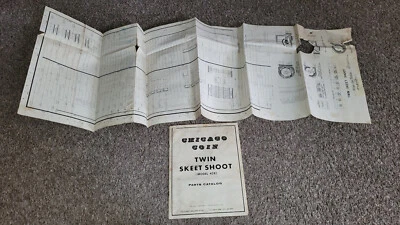 Original 1974 Chicago Coin Twin Skeet Shoot Gun Rifle Game Manual & Schematics - Image 1 of 4