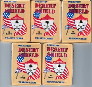 Operation Desert Shield Trading Cards 5 New Wax Packs FREE SHIP - Picture 1 of 1