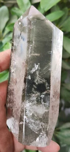 454g CRISTAL FANTASMA TRANSPARENTE NATURAL CUARZO PUNTO DE CURACIÓN 1 - Imagen 1 de 16