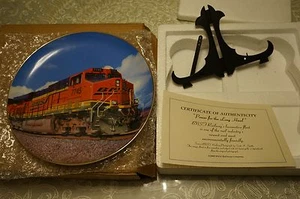BNSF Railway 'Power for the Long Haul' 2007 locomotive plate Safety Award FRE SH - Picture 1 of 3