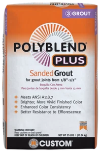 Custom Building Products PolyBlend Plus Sanded Grout 25 lbs - Picture 1 of 1