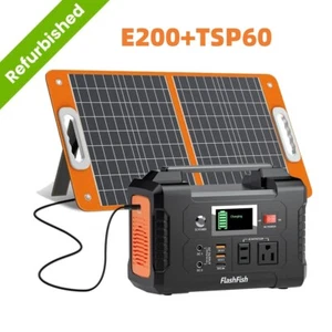 Refurbished 200W 151Wh Portable Power Station Optionally With 60W18V Solar Panel - Picture 1 of 22