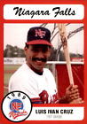 1989 Niagara Falls Rapids Pucko #5b Ivan Cruz Jacksonville Baseball Card