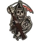 Sons of Anarchy SAMCRO Reaper Logo Herb Prasowanie na naszywce Fabrycznie nowe Naszywka
