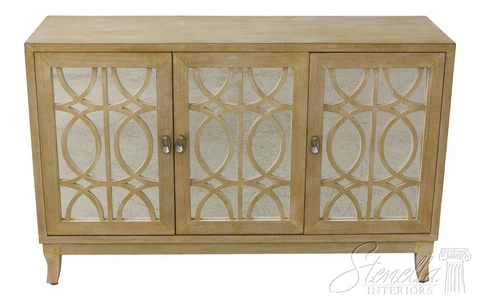 F59023EC: Dorothy Draper Inspired 3 Door TV Console Cabinet Cover
