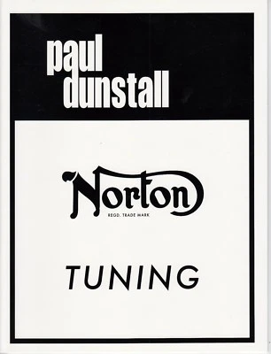 Paul Dunstall, Norton Tuning Softcover Book, Commando and Atlas, NOS - Image 1 of 4