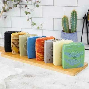 Natural Vegan Soap Slices - Handmade in Wales UK - Plastic Free - Vegan Friendly - Picture 1 of 25
