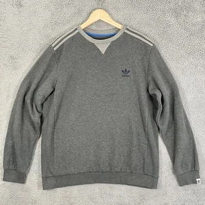 Adidas Crew Neck Sweatshirt Trefoil Logo Men's XL (48" Chest) Grey 2014 - Picture 1 of 12
