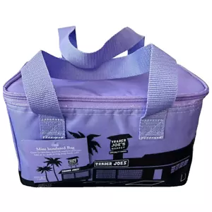 Trader Joes Mini Insulated Cooler Totes 1.5 Gal Purple - Picture 1 of 2