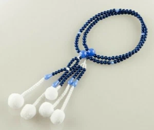 SGI Soka Gakkai Juzu Cuentas de plástico budista【M】tamaño Color azul profundo Japón - Imagen 1 de 5