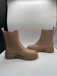 French Connection Women's Reyah Lug Sole Boots Size 7.5 Defected (Creased Boots) - Picture 1 of 5