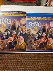 Sing 2 Blu-ray + DVD + Slipcover (NO DIGITAL) 2022 animated cartoon kids family - Picture 1 of 5