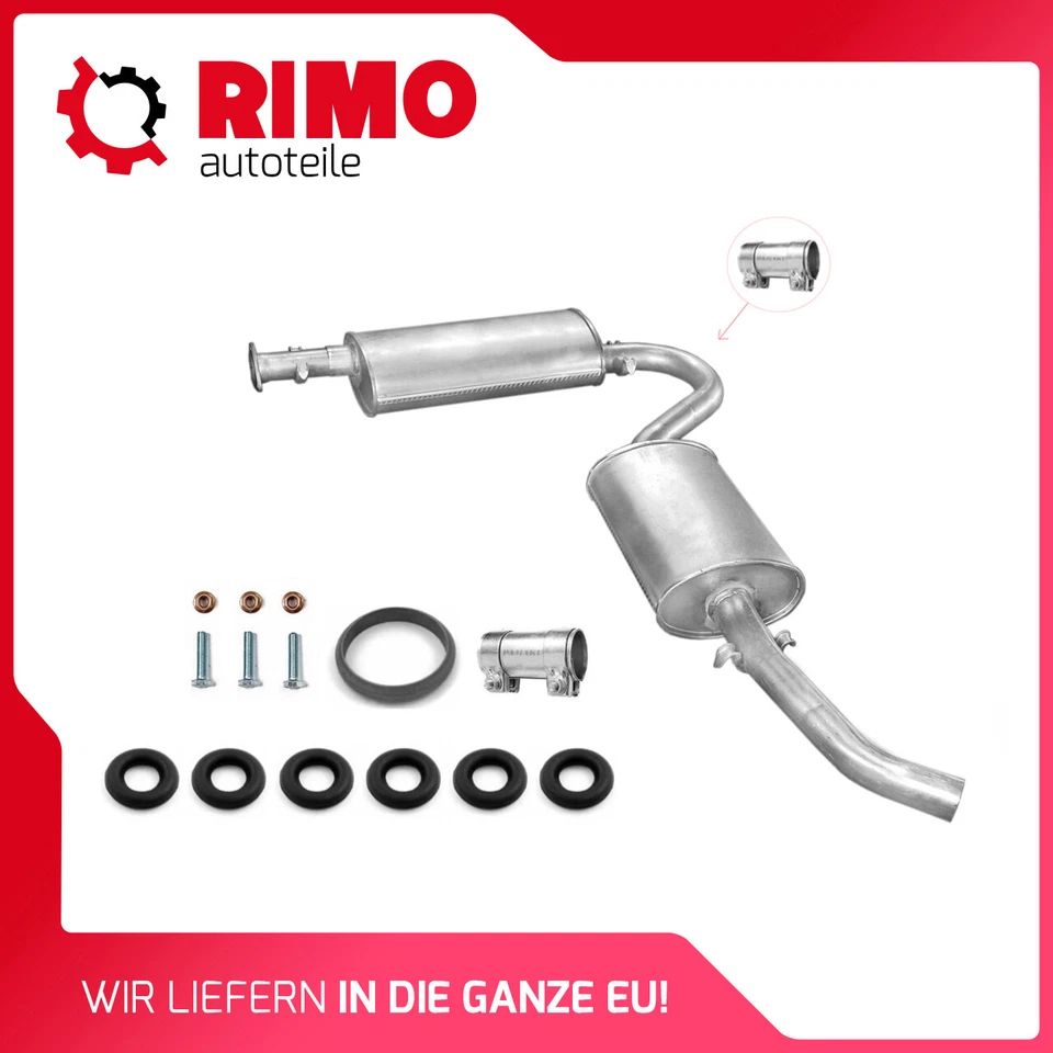 Fiat Ducato 1.9TD 2.5 TD 2.5TDi 1994-2002 Exhaust Silencer + Fitting Kit - Image 1 of 1