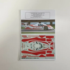 Toyota TS010 Winner 500 km Monza Team Tom's Decals Starter 1/43 N/ AMR   - Picture 1 of 1