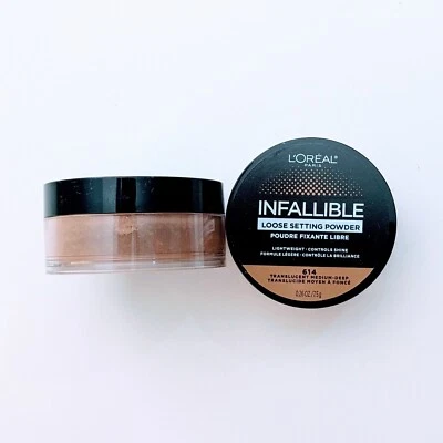 L'Oréal Paris Infallible Tinted Loose Setting Powder 614 Medium Deep 2 jars - Image 1 of 3