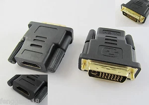 DVI-I 29 Pin Male to HDMI Female Jack Adapter Connector Converter PC Video Cable - Picture 1 of 1