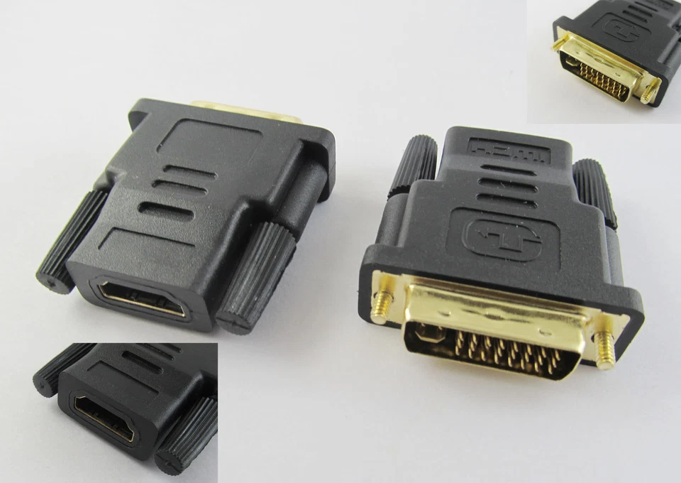 DVI-I 29 Pin Male to HDMI Female Jack Adapter Connector Converter PC Video Cable - Image 1 of 1