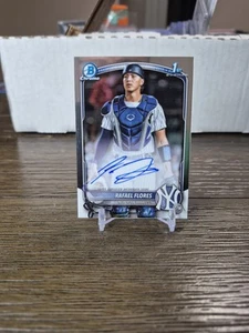 2025 Bowman Chrome Rafael Flores 1st Bowman Auto #CPA-RF New York Yankees - Bild 1 von 3