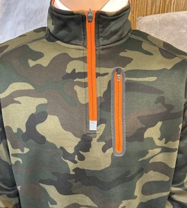 russell sportlicher Pullover Camouflage 1/4 Reißverschluss - Bild 1 von 8