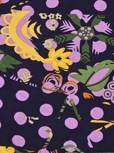 Lularoe Leggings- OS- NWOT- Floral Geometric Print- Polka Dot- Purple, Pink - Picture 1 of 3