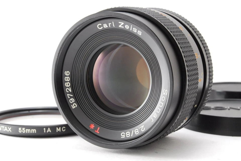 [Casi COMO NUEVO] Lente Contax Carl Zeiss Sonnar T* 85 mm F2,8 AEG montura C/Y de JAPÓN Foto 1 de 4