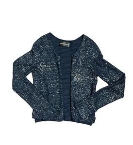 Cárdigan abierto tejido lentejuelas azul S de lujo para mujer Zadig & Voltaire usado en excelente estado - Imagen 1 de 4