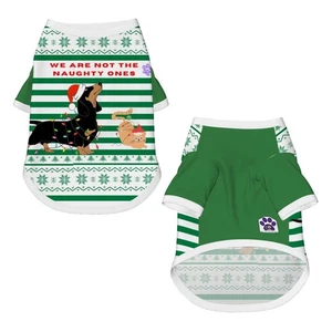 Dream Dog Raza Pequeña - Navidad - S, M y L - Camisas de Algodón de Lujo Gato, Mascota, - Imagen 1 de 3