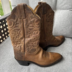Botas vaqueras occidentales Dan Post para mujer 6M de cuero marrón 22232 - Imagen 1 de 16